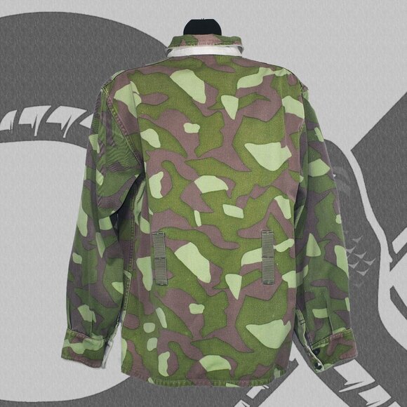 Vintage Military Jacket 1960s Reversible Camo Button Up Men's XL - Picture 3 of 8